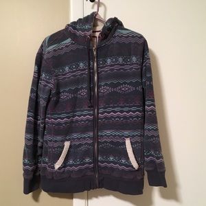 Navy Blue Tribal Print Coat